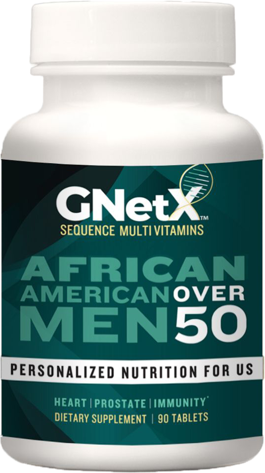 GNetX Sequence® Multivitamins & Minerals for African American Men Over 50 90 Tablets